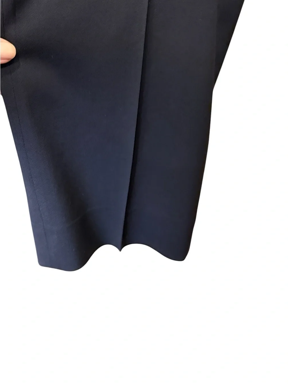 Banana Republic Tailored Fit Men's Wool Herringbone Black Dress Trousers 34/32